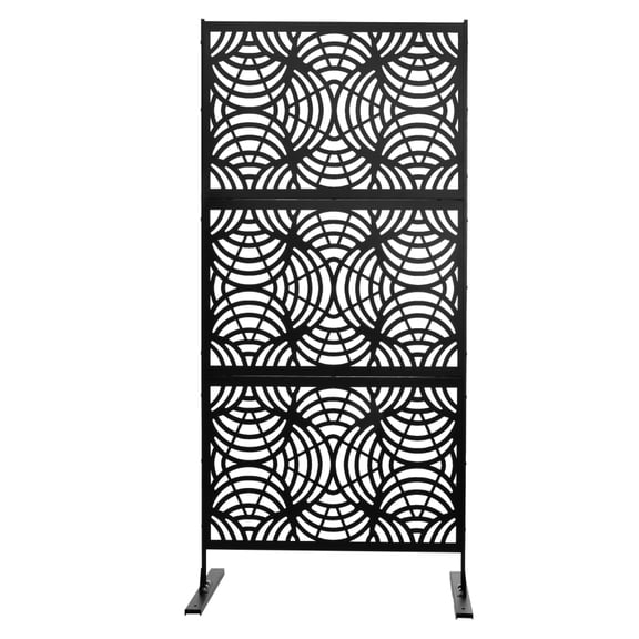 Hemousy 74.8"x35.4" Standalone Decorative Garden Privacy Screen Rust-Proof for Balcony & Terrace