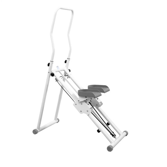Hemousy Alloy Steel 45° Stair Climber 300lb Load Foldable Step Machine with Handlebar for Home Gym