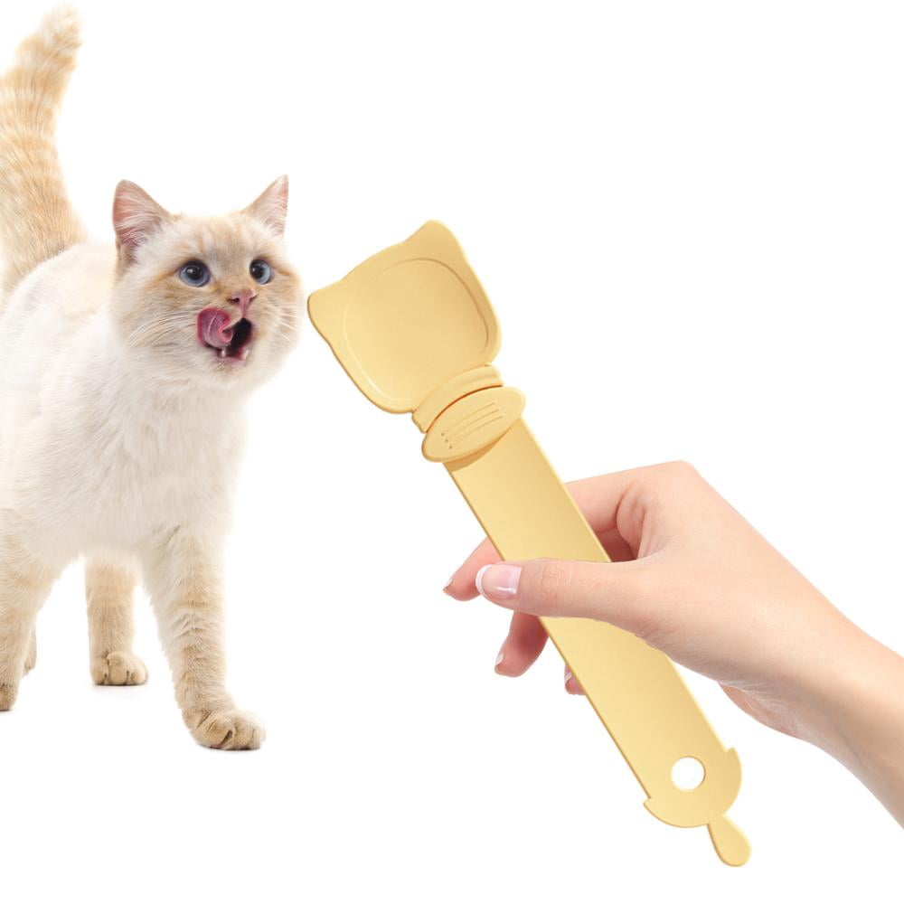 Hemousy Cat Strip Spoon Snack Scoop Feeding Spoon Strip Extruder For Cats And Dogs Multifunctional Food Spoon Cat Strip Squeezer Safe And Easy To Use For Liquid Snacks upgrade