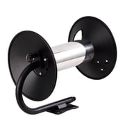 Hemousy Manual Crank Stainless Steel Washer Hose Reel with 90 Degree Elbow Adapter & 4.9ft Hose