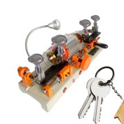 Hemousy Manual Key Duplicator for Locksmiths, Tungsten Carbide Cutting Machine, Iron/Aluminum Build with Reverse Pin for Precision Duplication