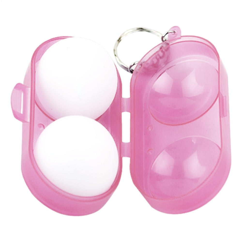 Hemousy Table Tennis Storage Box Pong Ball Container With Chain Hold 2 ...