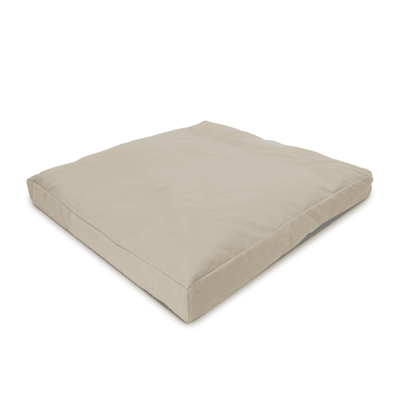 Hemp 24x24" Zabuton Meditation Cushion with Natural Recycled Cotton Fill – Zen Kneeling Pad Base for Zafu Pillow – Made in USA, Natural