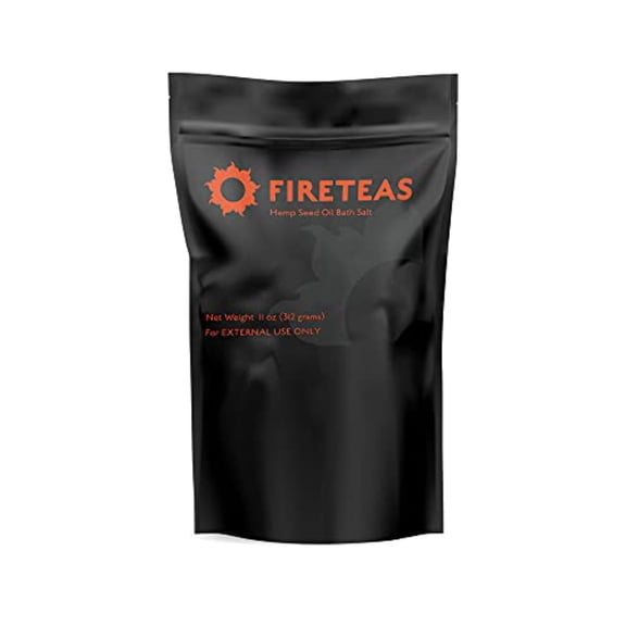 FIRETEAS - Hemp Seed Oil Bath Therapy - Sea Salt, Epsom Salt, Sweet Orange  Lemon Essential Oils - Relaxing, Tranquil, Pain Relief -Made in The USA.