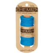 Hemp Cord: 20lb Weight, Turquoise, 205 feet