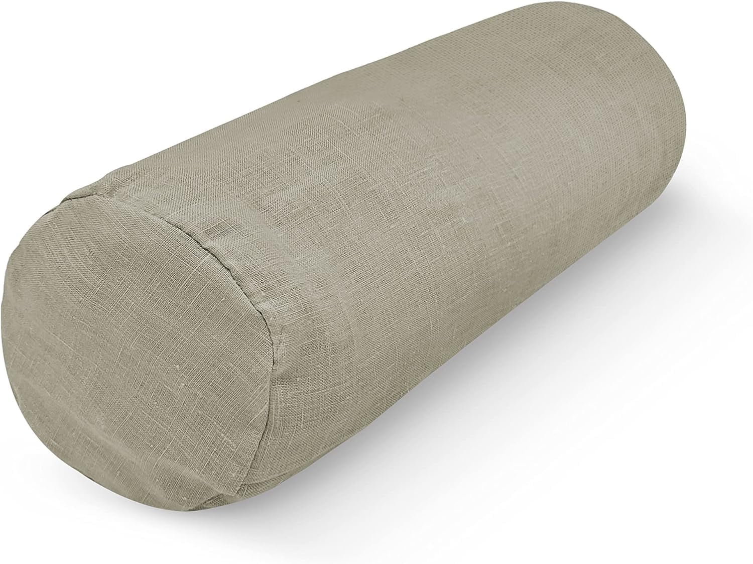 Neck Roll Pillowcase (6x16 Inches) - Enclosed Sleeve Style, 10 Oz Cotton, Stone Gray