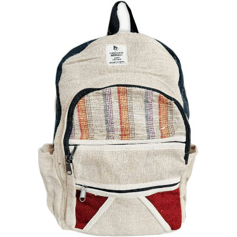 Hemp Laptop Backpack Eco friendly Unisex Organic Hemp Bag handcrafted by the best artisans in Nepal Cosmos Walmart
