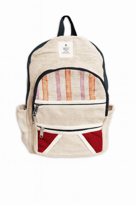 Hemp Laptop Backpack Eco friendly Unisex Organic Hemp Bag handcrafted by the best artisans in Nepal- Cosmos