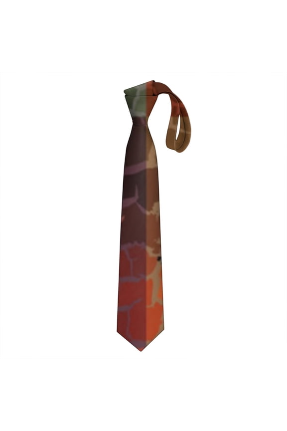Hemp Leaf Tie & Polyester Tie Collection: Psychedelic Weed Design Tie, Ideal for Creative Individuals