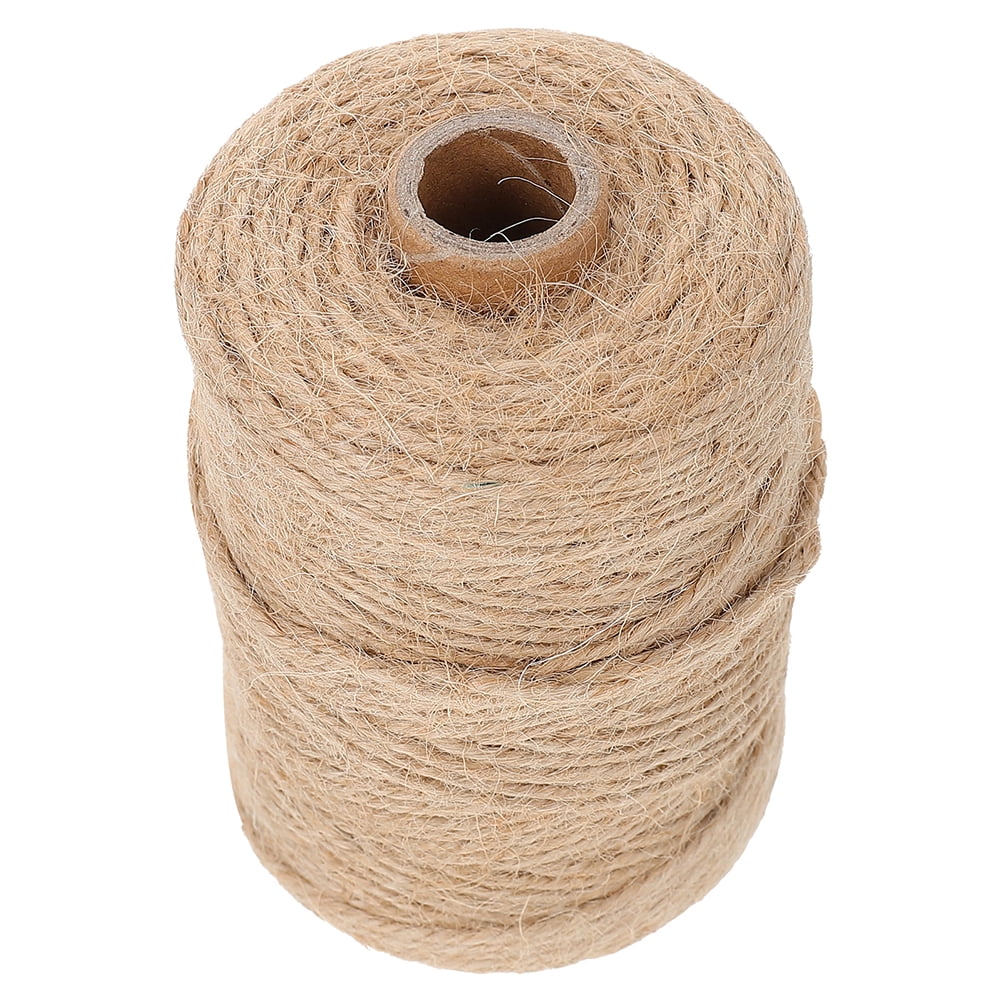 mnjin 40m natural brown jute hemp rope twine string cord shank craft string  diy making beige
