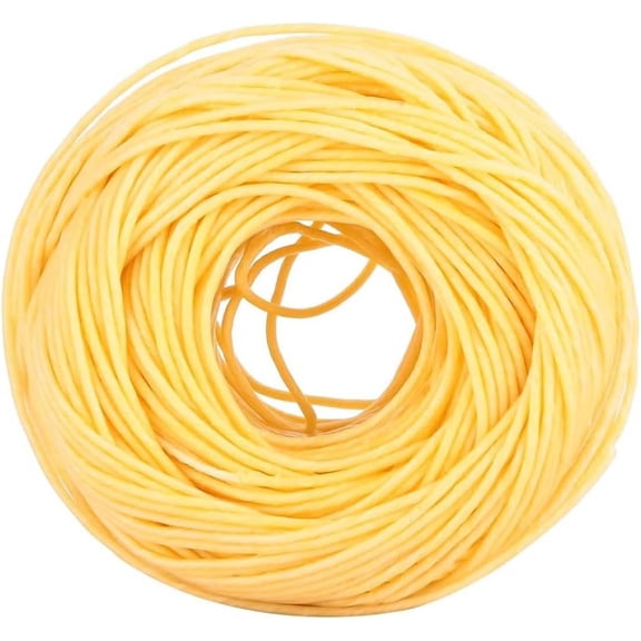 Hemp Wick, 61m Edible Wick for Butter Candle Portable Edible Candle Wicks for Butter Candle Slow Burning Candle Wick Lightweight Hemp Wick Roll(Light)