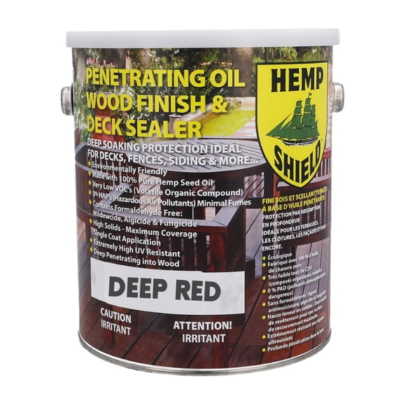 Hemp Shield Wood Deck Sealer Deep Red (1 Gallon)