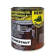 Hemp Shield Water Based Wood Finish, 1 Quart Chestnut