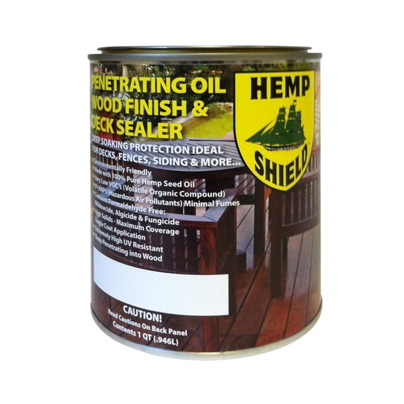 Hemp Shield Water Based Wood Finish, 1 Quart Slate Gray