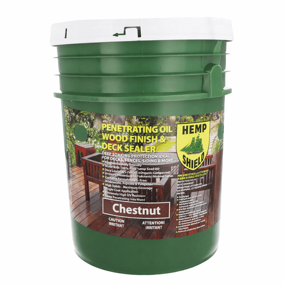 Hemp Shield Wood Deck Sealer Chestnut (5 Gallon)
