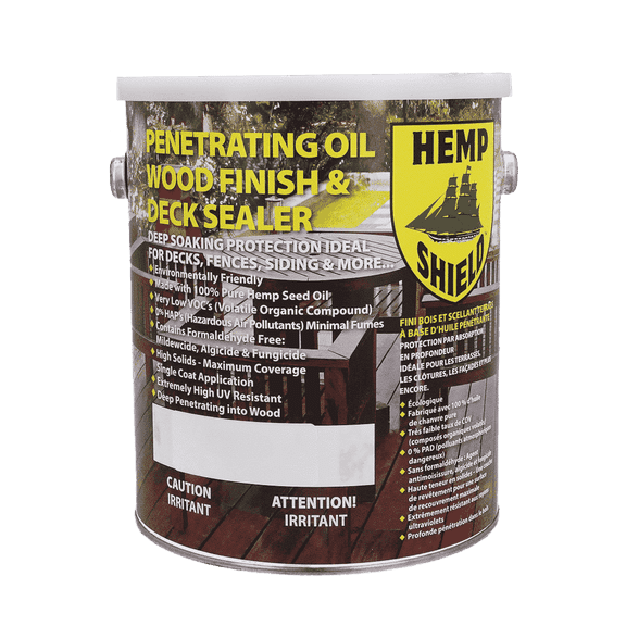 Hemp Shield Wood Deck Sealer Clear (5  Gallon)