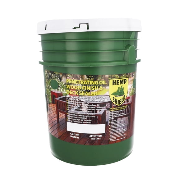 Hemp Shield Wood Finish 5 Gallon , Cobblestone Gray
