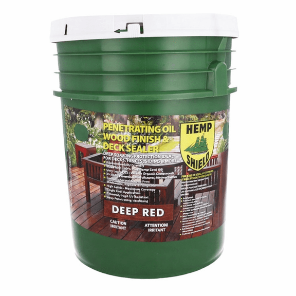 Hemp Shield Wood Deck Sealer Deep Red (5 Gallon)