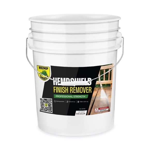Hemp Shield Exterior Wood Finish Remover - 5 Gallon
