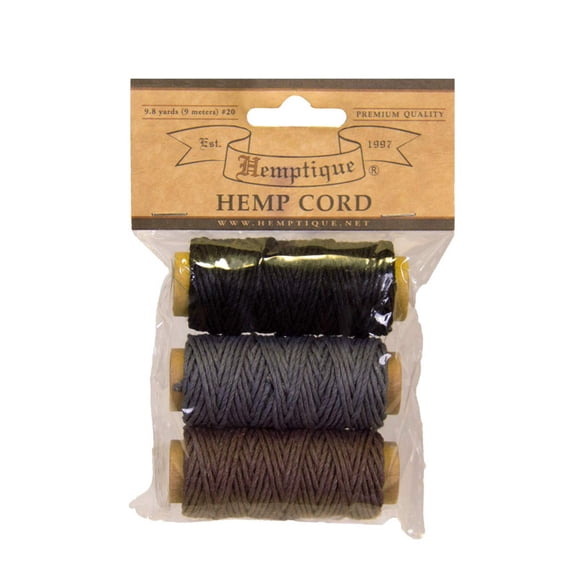 Hemptique #20 Hemp Cord - 3 Mini Spools