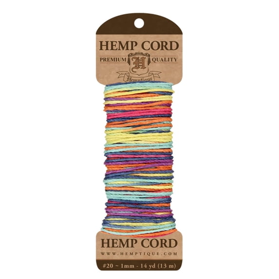 Hemptique #20 Hemp Twine Long Mini Cards for Arts & Crafts