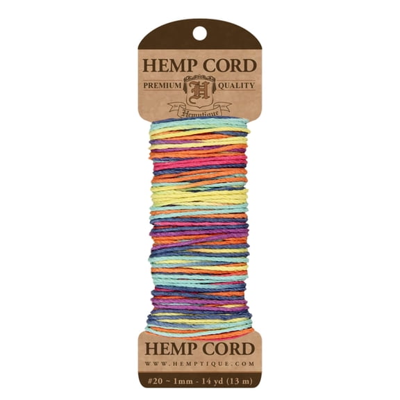 Hemptique #20 Hemp Twine Long Mini Cards for Arts & Crafts