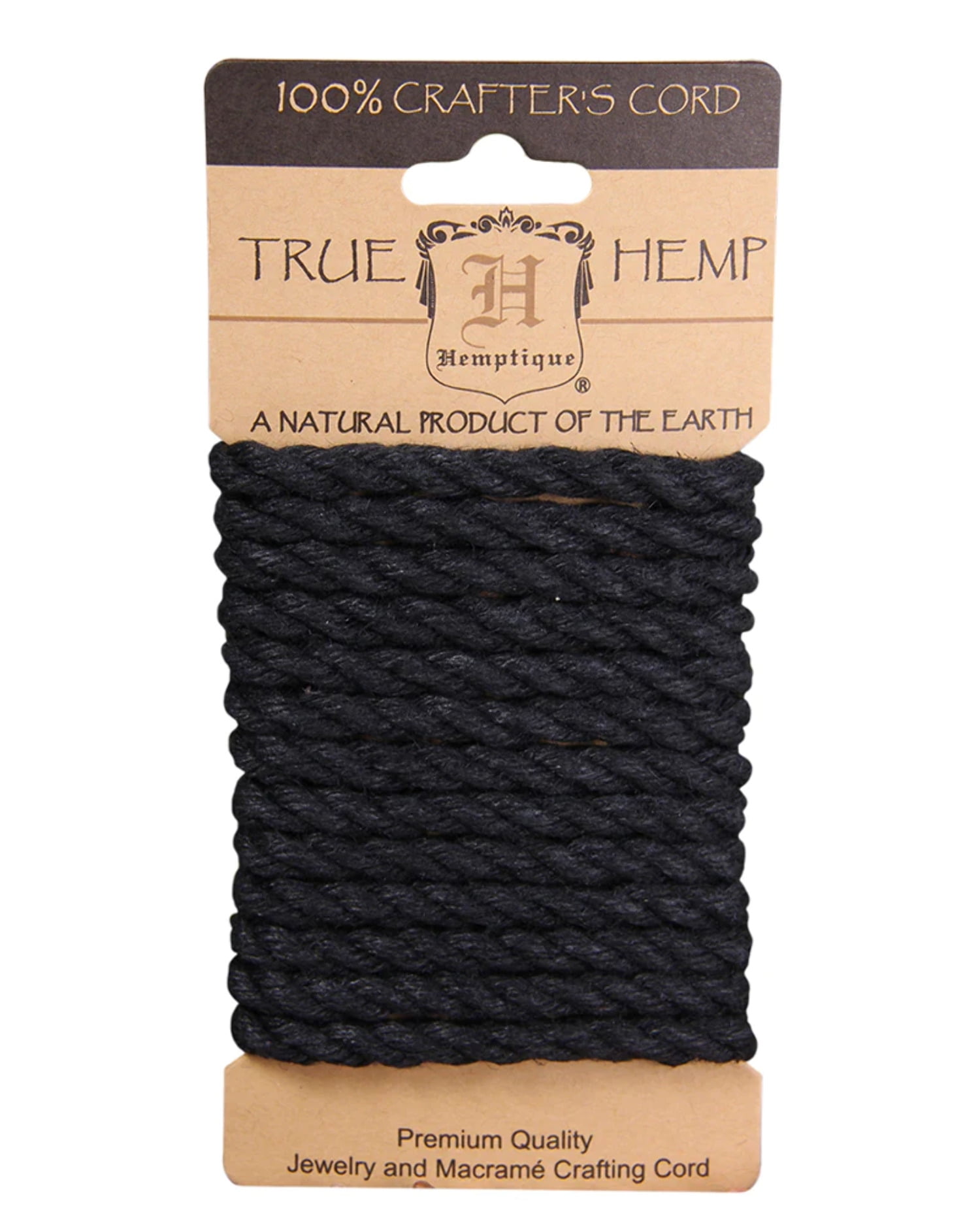 Hemptique 6mm Hemp Twisted Rope Cards for Arts & Crafts 