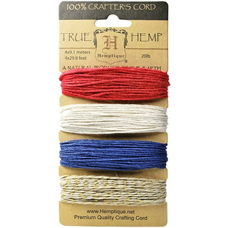 Hemptique Americana Gold - Hemp Cord 20lb 120'/Pkg