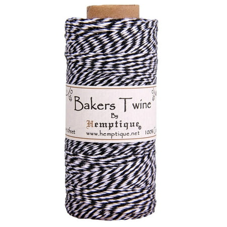 Hemptique Cotton Baker's Twine Spool 2-Ply 410'-Black