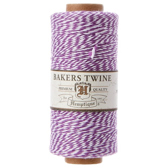 Hemptique Cotton Baker's Twine Spool 2-Ply 410'-Purple