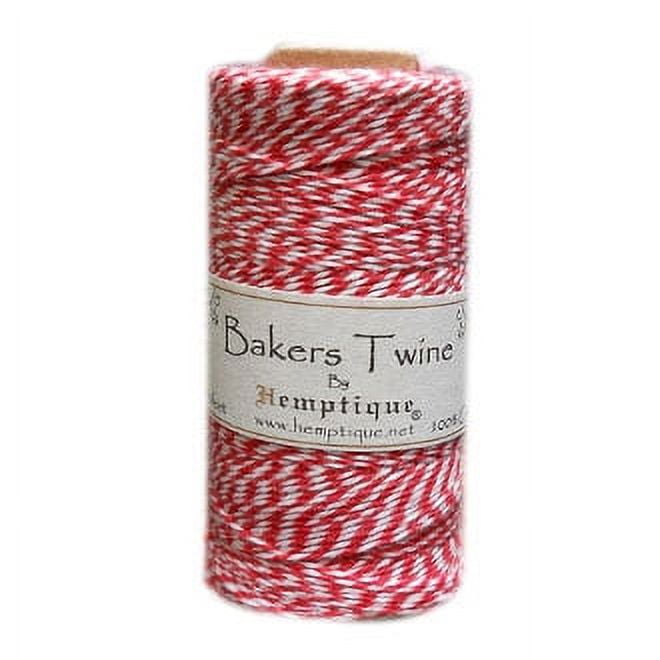 Hemptique Cotton Bakers Twine Spool, 2-Ply, 410', Red
