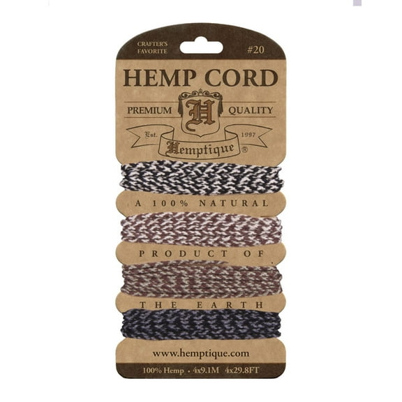 Hemptique Braided Hemp Twine for Arts & Crafts