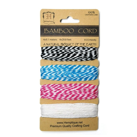 Hemptique Cotton Bakers Twine Card Set, 2-Ply 410'