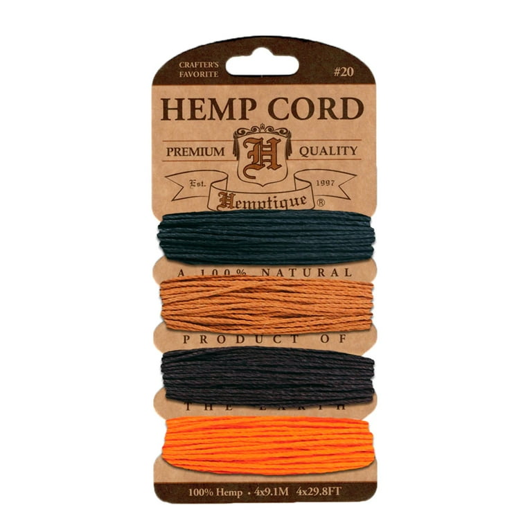 20 Hemp Cord 6-Pack Mini Spools  Hemp cord, Biodegradable products, Cord