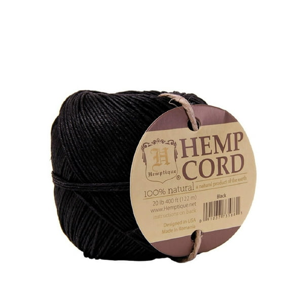 Hemptique Hemp Cord Ball - Black