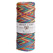 Hemptique Hemp Cord Spool, 20 lb., Rainbow