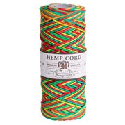 Hemptique Hemp Cord Spool, 20 lb., Rasta