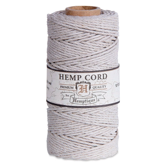 Hemptique Hemp Cord Spool - Natural, 1.8 mm x 205 ft