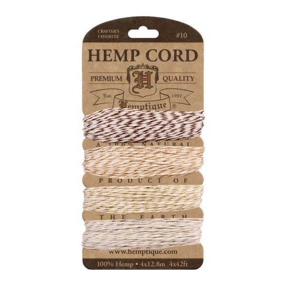 Hemptique Hemp Metallic Cord, 120'