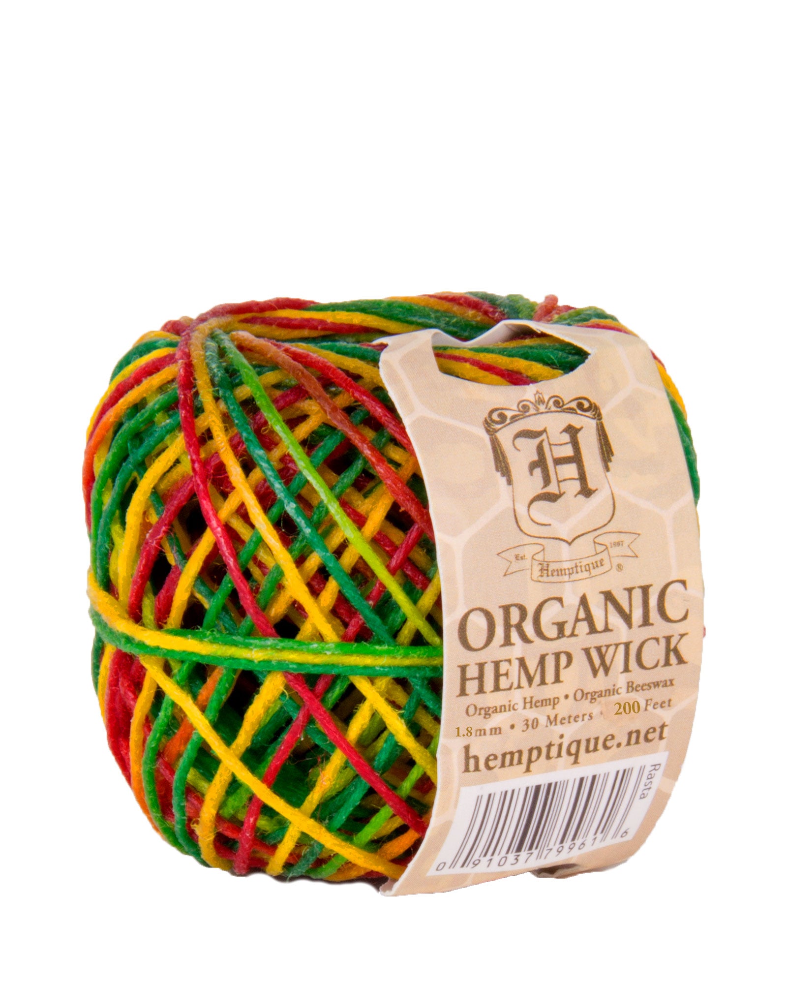 Hemptique Organic Beeswax Hemp Wick - 1.8mm Good Quality Candle Wicks
