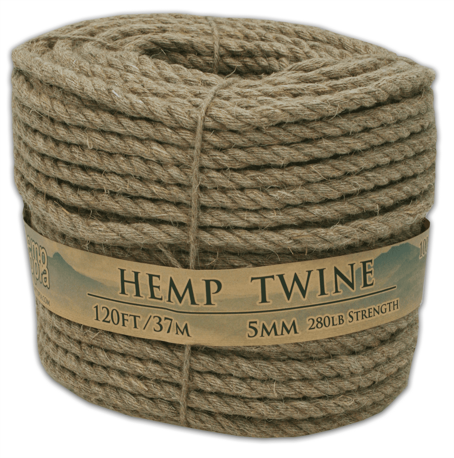 Hemptopia All Natural 5mm Hemp Twine/Rope, 1 Each - Walmart.com