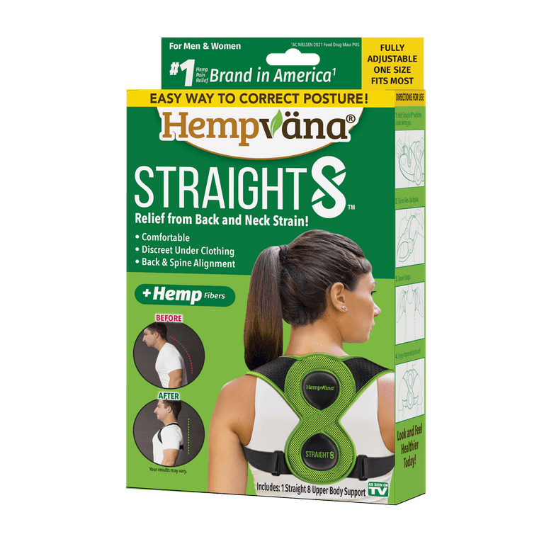 Hempvana Straight 8 Posture Corrector and Muscle Training Tool Walmart