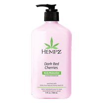 Hempz Dark Red Cherries Herbal Body Moisturizer Lotion, 17 fl oz