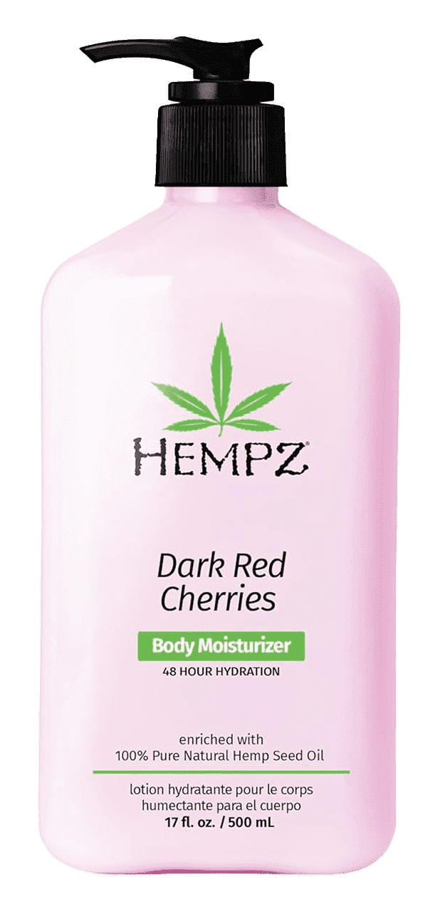 Hempz Dark Red Cherries Herbal Body Moisturizer, 17 fl oz