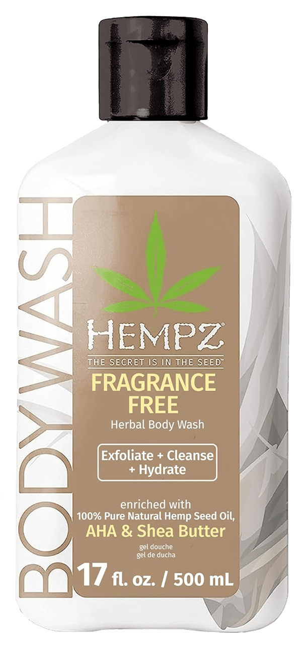 Hempz by Supre Fragrance Free Herbal Body Wash - 17 oz