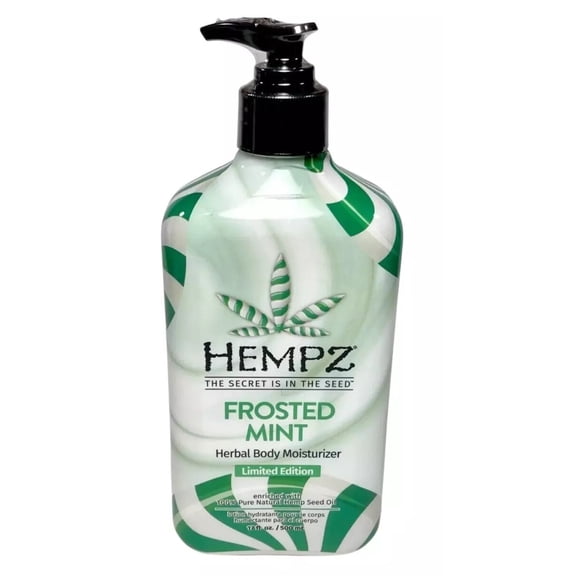 Hempz Frosted Mint Herbal Body Moisturizer Limited Edition 17 fl oz