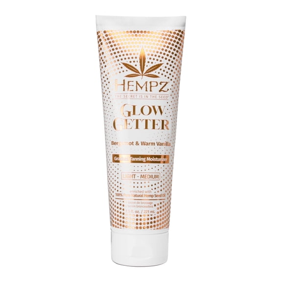 Hempz Glow Getter Gradual Self-Tanning Moisturizer, Light to Medium, 7.5 fl.oz.