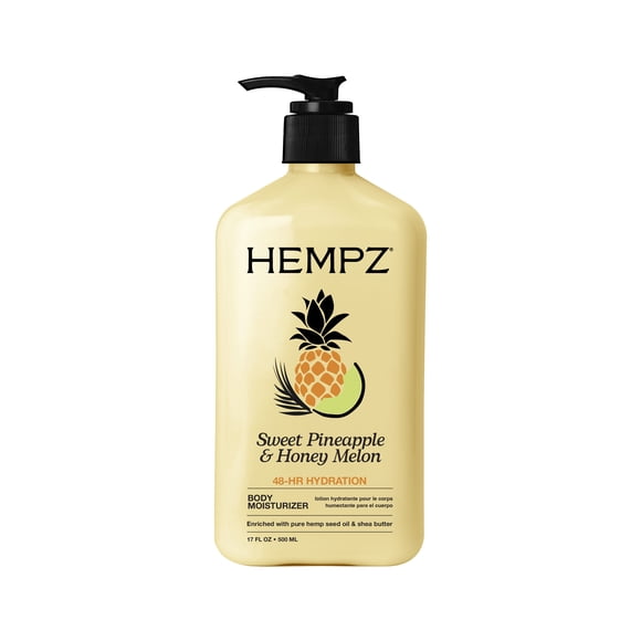 Hempz Herbal Body Lotion for Dry Skin, Sweet Pineapple & Honey Melon, 17 fl oz