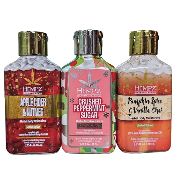 Hempz Holiday Limited Edition Mini Scents Body Lotions (3 pack)