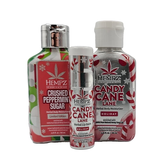 Hempz Holiday Limited Edition Peppermint Gift Set Lotions